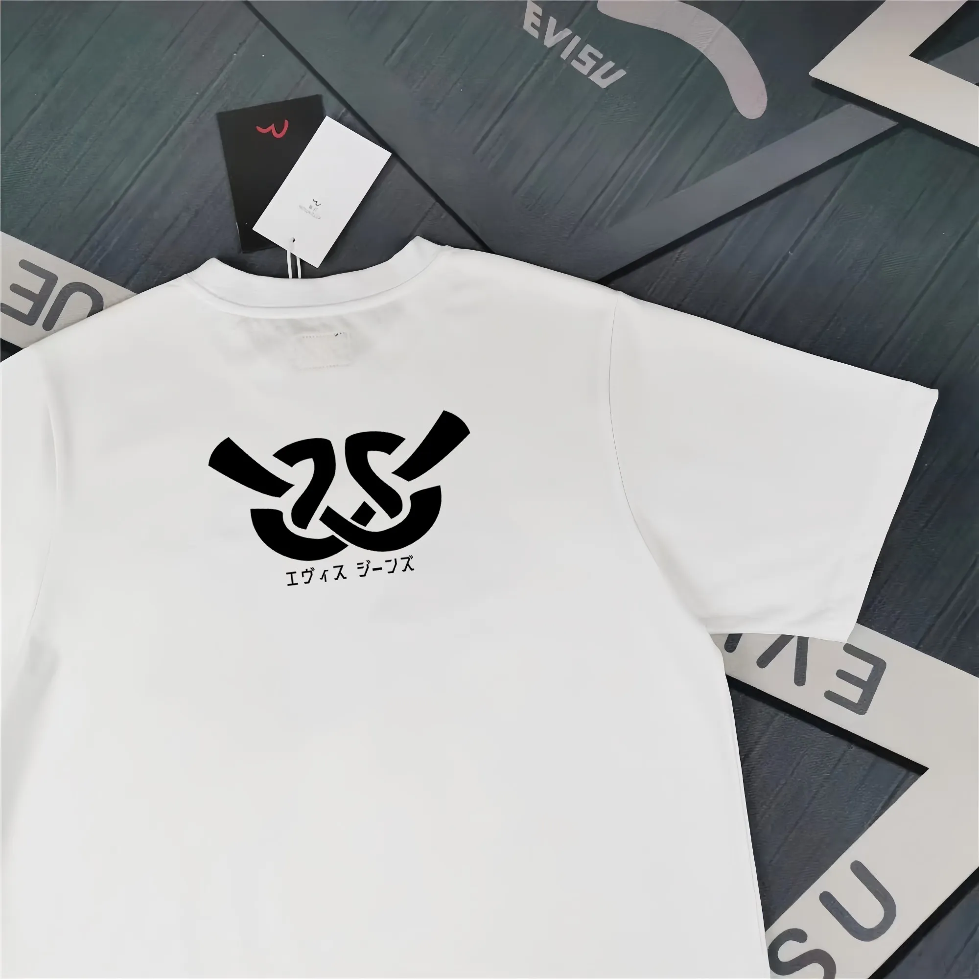 Evisu 2025New Arrival T ⚠ Quality⚠ Same Style T 。 ，Black S-XXL，White S-XXL，Gray M-XXL，Red S-XXL， Red M-XXL